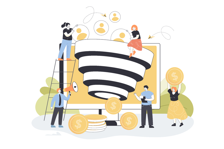 Customer service funnel